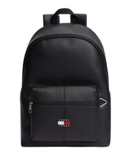 TOMMY HILFIGER TJ ESS DAILY PU Mochila con bolsillo frontal negro - Mochilas Escuela & Tiempo Libre - 1