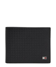 TOMMY HILFIGER TH EMBOSSED Cartera con tarjetero, de piel. negro - Carteras Hombre - 1