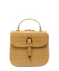 COCCINELLE MAGALU CROCO SHINY SOFT Bolso de mano con correa para el hombro. beige fresco - Bolsos Mujer - 1