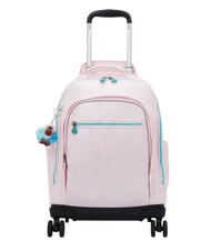 KIPLING NEW ZEA Mochila con carro con carro rosa marino metalizado - Mochilas con ruedas - 1