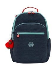KIPLING SEOUL Mochila grande azul oscuro - Bolsos Mujer - 1