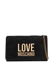 LOVE MOSCHINO PATCHY Bolso de mano con cadena negro - Bolsos Mujer - 1