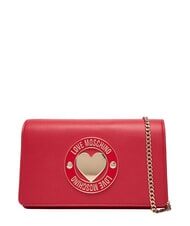 LOVE MOSCHINO SMART DAILY Bolso de mano con bandolera met&aacute;lica ROJO - Bolsos Mujer - 1