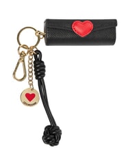 LOVE MOSCHINO CHARMS Llavero con logo met&aacute;lico negro/rojo/negro - Llaveros - 1