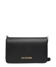 LOVE MOSCHINO CHUNKY TAB Bolso de hombro negro - Bolsos Mujer - 1