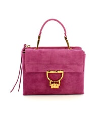 COCCINELLE CAMPIONARIO - ARLETTIS SUEDE DROPLET Mini bolso de piel con bandolera rosa pulpa - Bolsos Mujer - 1