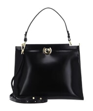 COCCINELLE CAMPIONARIO - BINXIE SHINY CALF Minibolso con correa para el hombro negro - Bolsos Mujer - 1