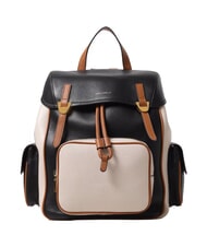 COCCINELLE CAMPIONARIO - CAMPUS TRICOLOR Mochila de cuero negro/corderos/cuir - Bolsos Mujer - 1