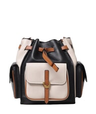 COCCINELLE CAMPIONARIO - CAMPUS TRICOLOR Bolso de hombro negro/corderos/cuir - Bolsos Mujer - 1