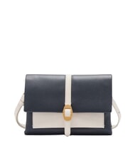 COCCINELLE CAMPIONARIO - DORIAN BICOLOR Bolso de hombro de piel medianoche b/blanco - Bolsos Mujer - 1