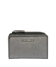 COCCINELLE CAMPIONARIO - METALLIC PEPITA Cartera de cuero negro - Carteras Mujer - 1