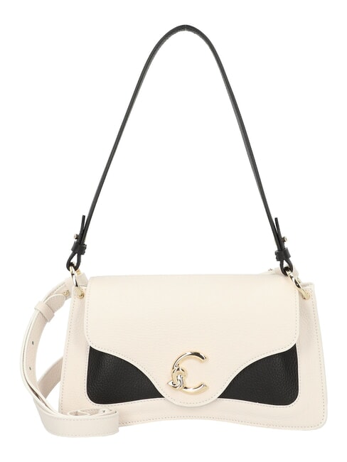 COCCINELLE CAMPIONARIO - C-ME BICOLOR Bolso de hombro con correa para el hombro. blanco/negro - Bolsos Mujer