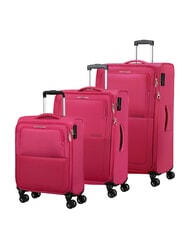 AMERICAN TOURISTER AIR WAVE Cabina + Juego de carritos medianos + grandes explosi&oacute;n de bayas - Set Trolley - 1