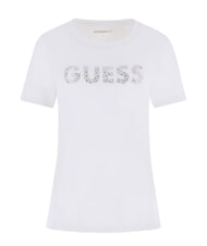 GUESS STUDS SCRIPT Camiseta de manga corta purwhite - camiseta - 1