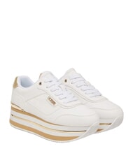 GUESS HANSIN4 Zapatillas platino blanco - Zapatos Mujer - 1