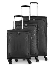 R RONCATO HEXA SOFT Cabina ampliable + Juego de vagones medianos y grandes negro - Set Trolley - 1