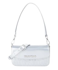 MARIO VALENTINO GERANIUM Minibolso de hombro con solapa plata - Bolsos Mujer - 1