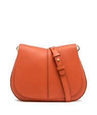 GIANNI CHIARINI HELENA ROUND Bolso de piel con doble bandolera. coral - Bolsos Mujer - 1