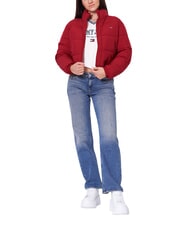 TOMMY HILFIGER TH JEANS Chaqueta corta de plumas rojo regata - Chaquetas de plumas de mujer - 1