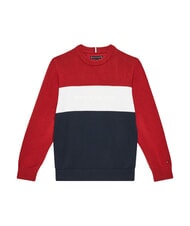 TOMMY HILFIGER TH Jersey de cuello redondo de algod&oacute;n bloque de color rwb - Camiseta ni&ntilde;o - 1