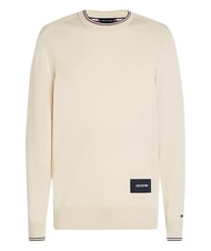 TOMMY HILFIGER TH Jersey de algod&oacute;n de cuello redondo - Su&eacute;teres de los hombres