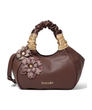 BRACCIALINI SARA Bolso de piel con correa para el hombro. marr&oacute;n - Bolsos Mujer - 1