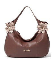 BRACCIALINI SOFIA Bolso de hombro de piel marr&oacute;n - Bolsos Mujer - 1
