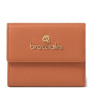 BRACCIALINI BASIC Cartera peque&ntilde;a de cuero marr&oacute;n - Carteras Mujer - 1