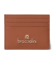 BRACCIALINI BASIC Tarjetero plano de cuero marr&oacute;n - Carteras Mujer - 1