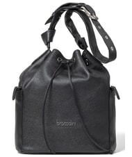 BRACCIALINI NORA Cubo de hombro, en cuero negro - Bolsos Mujer - 1