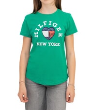 TOMMY HILFIGER KIDS BIMBA Camiseta de algod&oacute;n Verde Ol&iacute;mpico - Camiseta ni&ntilde;o - 1