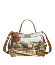 YNOT YESBAG Bolso de mano L, con correa para el hombro paisaje de Roma - Bolsos Mujer - 1