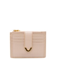 COCCINELLE DEW Tarjetero de piel con monedero rosetas - Carteras Mujer - 1