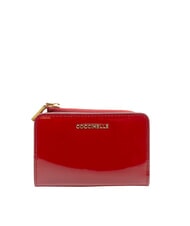 COCCINELLE METALLIC PATENT Cartera de cuero sangr&iacute;a - Carteras Mujer - 1