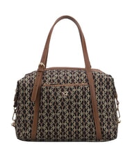 YNOT AUDREY Bolso de hombro con logotipo por todas partes tabaco - Bolsos Mujer - 1