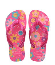 HAVAIANAS FLORES Chanclas Flujo rosa/goma rosa - Zapatos de beb&eacute; - 1