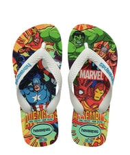 HAVAIANAS TOP MARVEL 2 Chanclas BLANCO / BLANCO / AZUL - Zapatos de beb&eacute; - 1