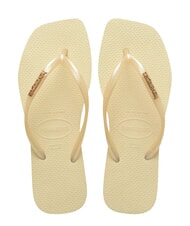 HAVAIANAS SQUARE LOGO Chancletas crema de mantequilla - Zapatos Mujer - 1