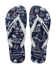HAVAIANAS Chanclas TOP NAUTICAL azul marino/azul marino/blanco - Zapatos Hombre - 1