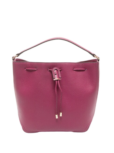 FURLA ATENA Minibolso tipo cubo con correa para el hombro frambuesa - Bolsos Mujer