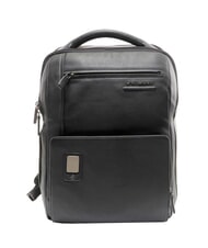 PIQUADRO AKRON Mochila de cuero negro - Mochilas para port&aacute;til - 1