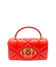 LOVE MOSCHINO EMBOSSED Bolso de mano con correa para el hombro. ROJO - Bolsos Mujer - 1