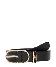 TOMMY HILFIGER FEMININE Cintur&oacute;n de cuero negro - Cinturones - 1