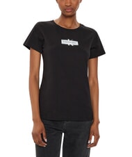 CALVIN KLEIN FADED MONOLOGO SLIM Camiseta de manga corta negro - camiseta - 1