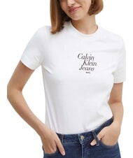 CALVIN KLEIN FONT GRAPHIC REGULAR Camiseta de manga corta blanco - camiseta - 1