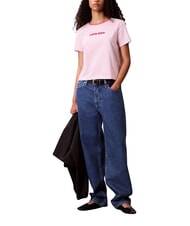 CALVIN KLEIN SS RETRO LOGO GRAPHI Camiseta de manga corta rosa - camiseta - 1