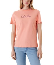 CALVIN KLEIN 20S CLASSIC LOGO Camiseta de manga corta naranja - camiseta - 1
