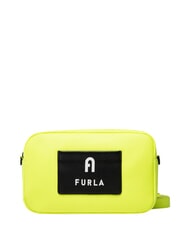 FURLA IRIS Minibolso con correa para el hombro amarillo fluorescente + negro - Bolsos Mujer - 1