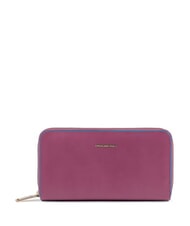 PIQUADRO Cartera CUADRADO AZUL l&iacute;nea fuera, en cuero - Carteras Mujer