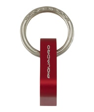 PIQUADRO BLUE SQUARE  llavero de metal ROJO - Llaveros - 1